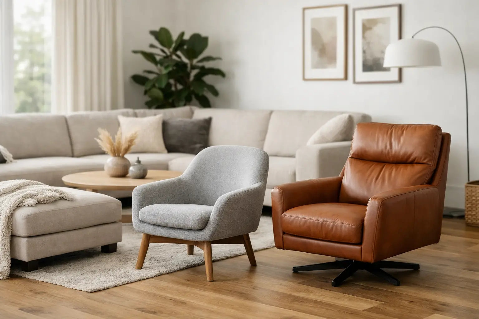 Welke fauteuil past bij een hoekbank thuis?